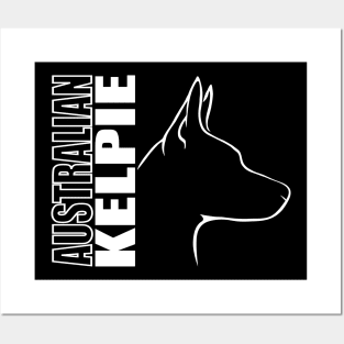 Proud Australian Kelpie profile dog lover gift Posters and Art